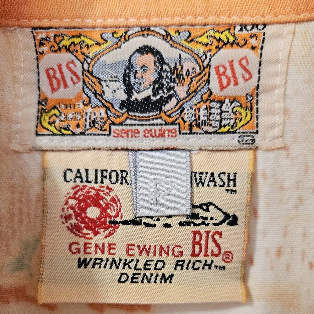 Gene Ewing Bis top drawings circus musician gunslinger unicycle angel whimsy M-L - Picture 6 of 16